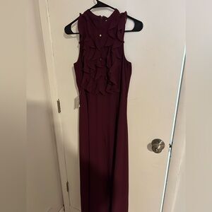 Phase Eight Sleeveless Burgundy Maxi Dress
